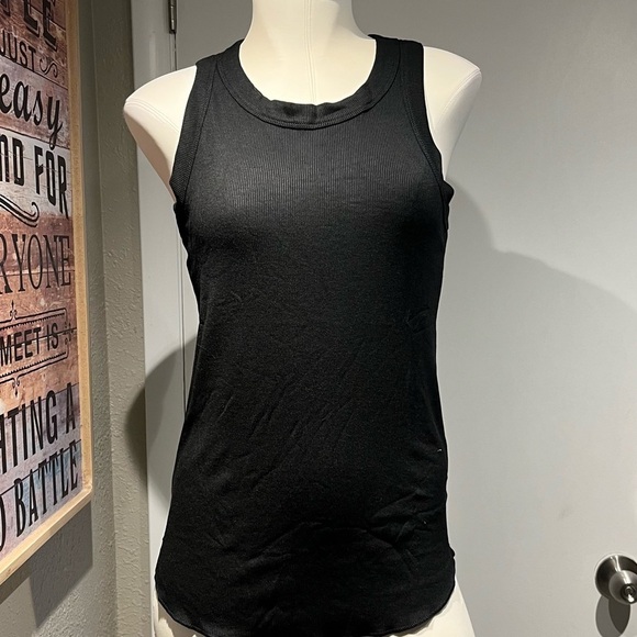 Nostalgia Black Fitted Tank Top - Picture 9 of 11